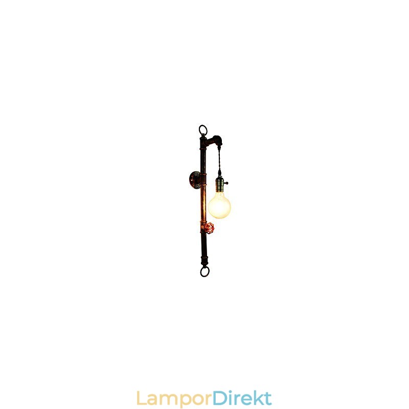 Vägglampa Vägglampor Väggjärn Vägglampa Stum Svart Ljussabel Lampa På Vägg