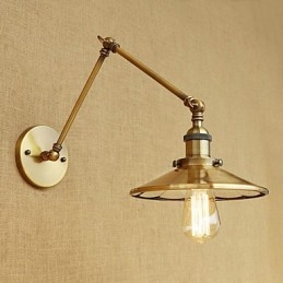 Rustik Lodge Country Retro Elektropläterad Funktion För Mini Style Swing Arm Ambient Light