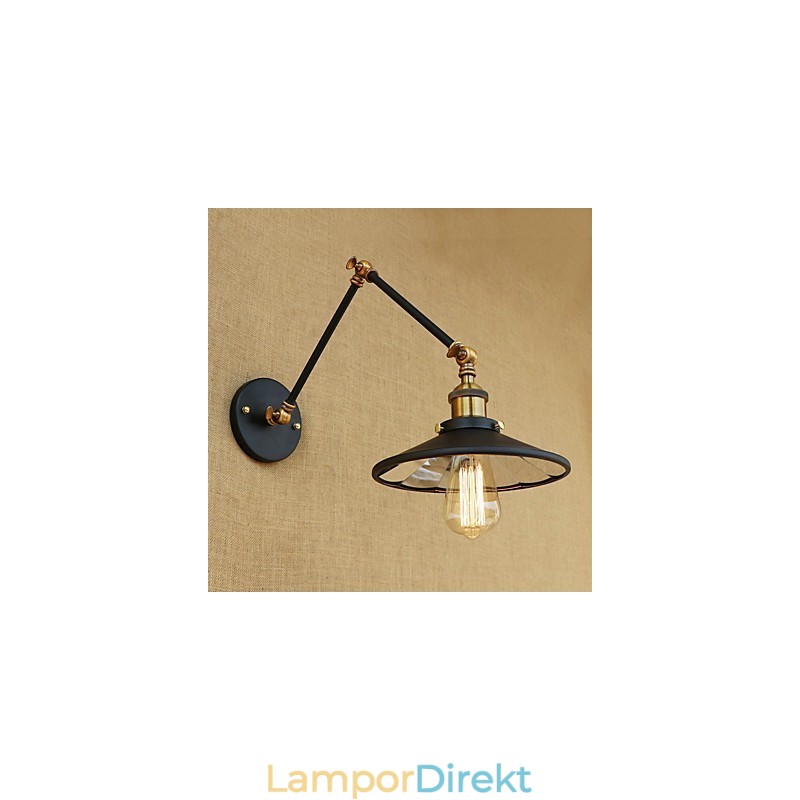 Rustik Lodge Country Retro Elektropläterad Funktion För Mini Style Swing Arm Ambient Light