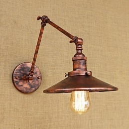 Rustik Lodge Country Retro Elektropläterad Funktion För Mini Style Swing Arm Ambient Light