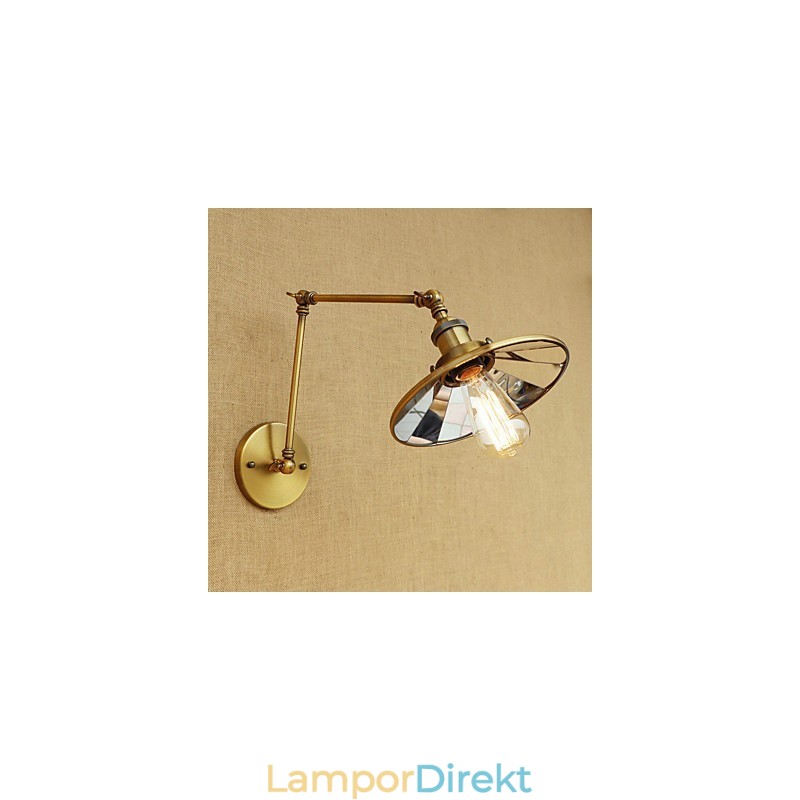 Rustik Lodge Country Retro Elektropläterad Funktion För Mini Style Swing Arm Ambient Light