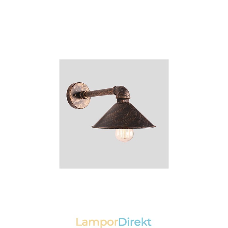 Vattenrör Vägglampor Retro Industriell Stil Kreativ Land Metall Restaurang Café Barer Bar Bord Vägglampor