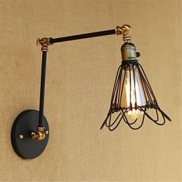Rustik Lodge Country Retro Målning Funktion För Mini Style Swing Arm Ambient Light Swing