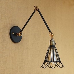 Rustik Lodge Country Retro Målning Funktion För Mini Style Swing Arm Ambient Light Swing