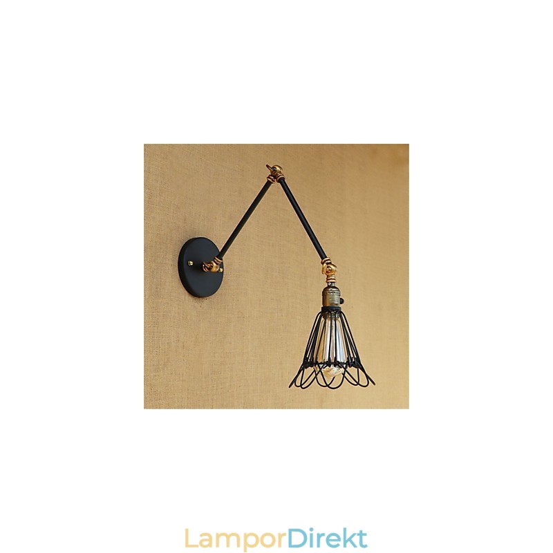 Rustik Lodge Country Retro Målning Funktion För Mini Style Swing Arm Ambient Light Swing