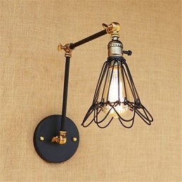 Rustik Lodge Country Retro Målning Funktion För Mini Style Swing Arm Ambient Light Swing
