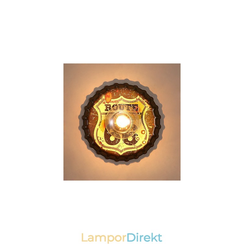 Traditionell Klassisk Rustik Lodge Country Målning Funktion För Mini Style Ambient Light Vägglampor Vägglampor