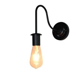 Vägglampor Väggjärn Vägglampa Stum Svart Ljussabel Lampa På Vägg