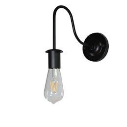 Vägglampor Väggjärn Vägglampa Stum Svart Ljussabel Lampa På Vägg