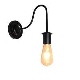 Vägglampor Väggjärn Vägglampa Stum Svart Ljussabel Lampa På Vägg