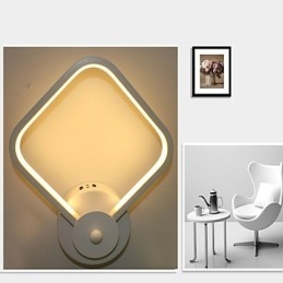Enkel Modern Sänglampa I Sovrummet Vägglampa Kreativ Personlighet Trappor Aluminiumlampa