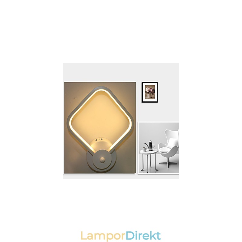 Enkel Modern Sänglampa I Sovrummet Vägglampa Kreativ Personlighet Trappor Aluminiumlampa