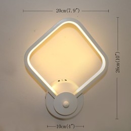 Enkel Modern Sänglampa I Sovrummet Vägglampa Kreativ Personlighet Trappor Aluminiumlampa