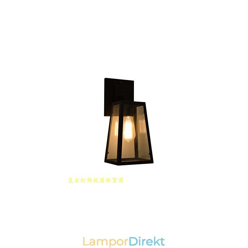 Vägglampa Vägglampor Väggjärn Vägglampa Stum Svart Ljussabel Lampa På Vägg