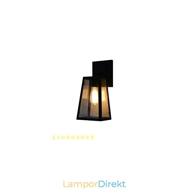 Vägglampa Vägglampor Väggjärn Vägglampa Stum Svart Ljussabel Lampa På Vägg