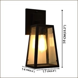 Vägglampa Vägglampor Väggjärn Vägglampa Stum Svart Ljussabel Lampa På Vägg