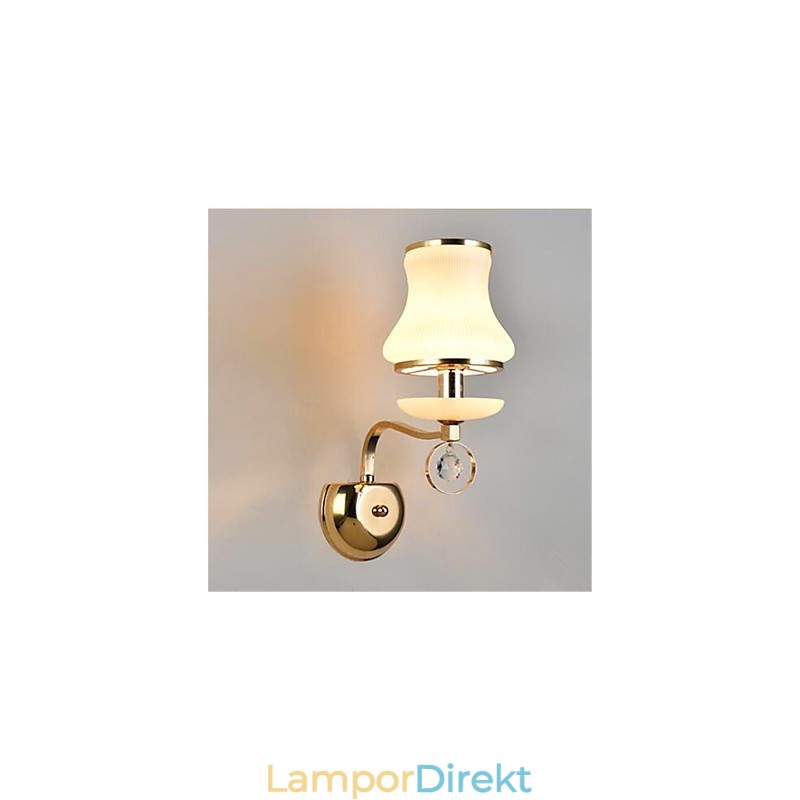 Modern Och Modern Galvaniserad Funktion För Ögonskydd I Crystal Mini Style Ambient Light Wall Lights