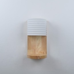 Enkel Vägglampa Sängbordslampa Med Glasskärm Och Massivt Trä För Sovrumsbyrå Vardagsrum Babyrum College Sovsal Soffbord Bokhyllor