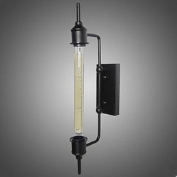 Vintage Industriell Vindjärn Klädaffär Bar Kafé Edison Flute Vägglampa