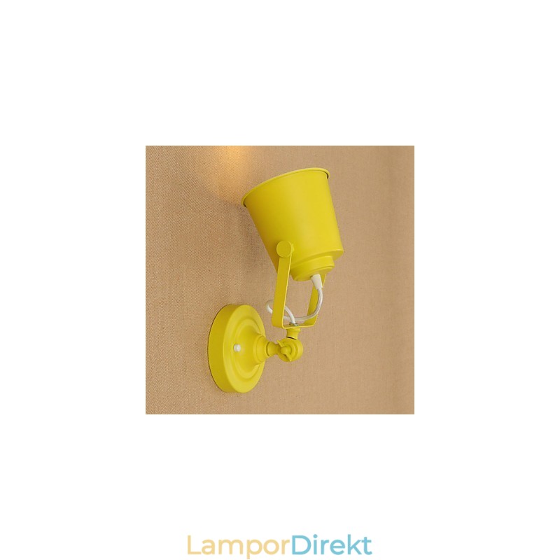 Målat Stål Vägglampa Stum Svart Amerikansk Kaffe Dekoration Retro Väggljus Ljussabel Lampa På Vägg