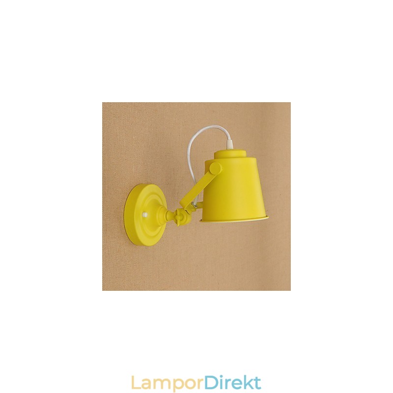 Målat Stål Vägglampa Stum Svart Amerikansk Kaffe Dekoration Retro Väggljus Ljussabel Lampa På Vägg