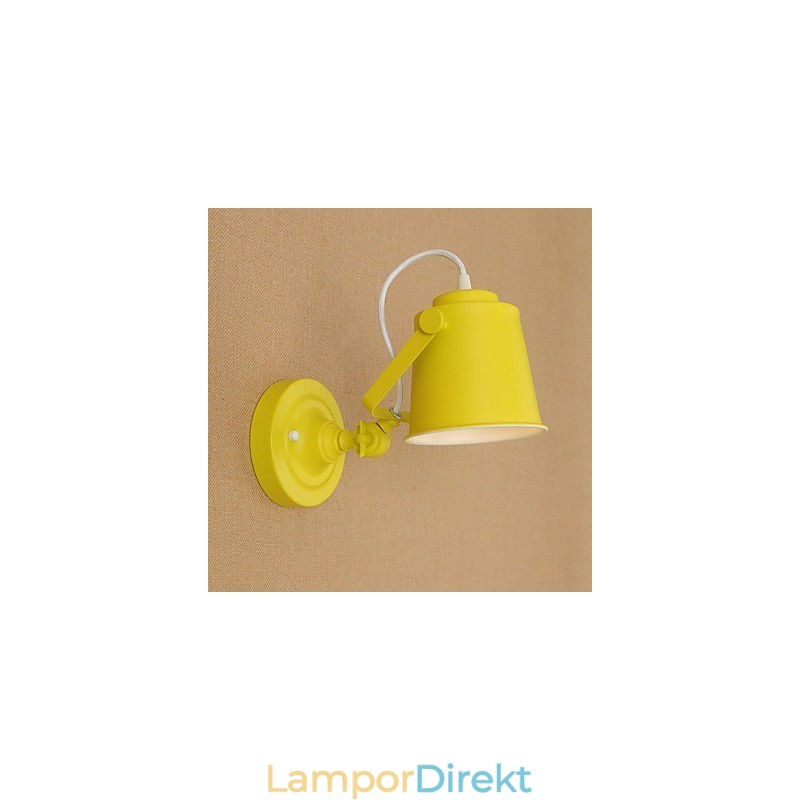 Målat Stål Vägglampa Stum Svart Amerikansk Kaffe Dekoration Retro Väggljus Ljussabel Lampa På Vägg