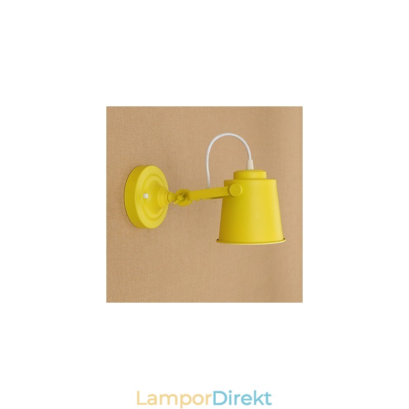 Målat Stål Vägglampa Stum Svart Amerikansk Kaffe Dekoration Retro Väggljus Ljussabel Lampa På Vägg