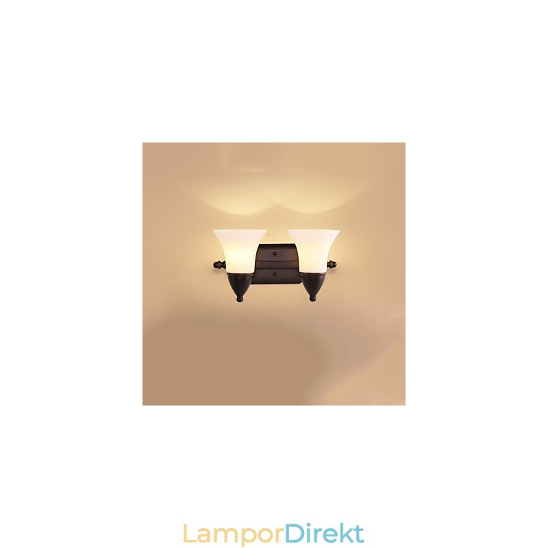 Rustik Lodge Black Oxide Finish Funktion För Ögonskydd Ambient Light Wall Sconces Wall Light