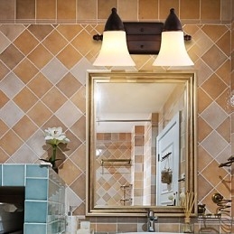 Rustik Lodge Black Oxide Finish Funktion För Ögonskydd Ambient Light Wall Sconces Wall Light