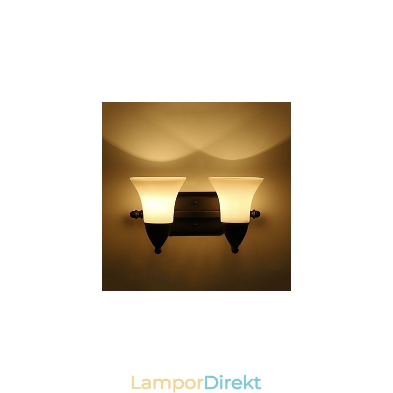 Rustik Lodge Black Oxide Finish Funktion För Ögonskydd Ambient Light Wall Sconces Wall Light