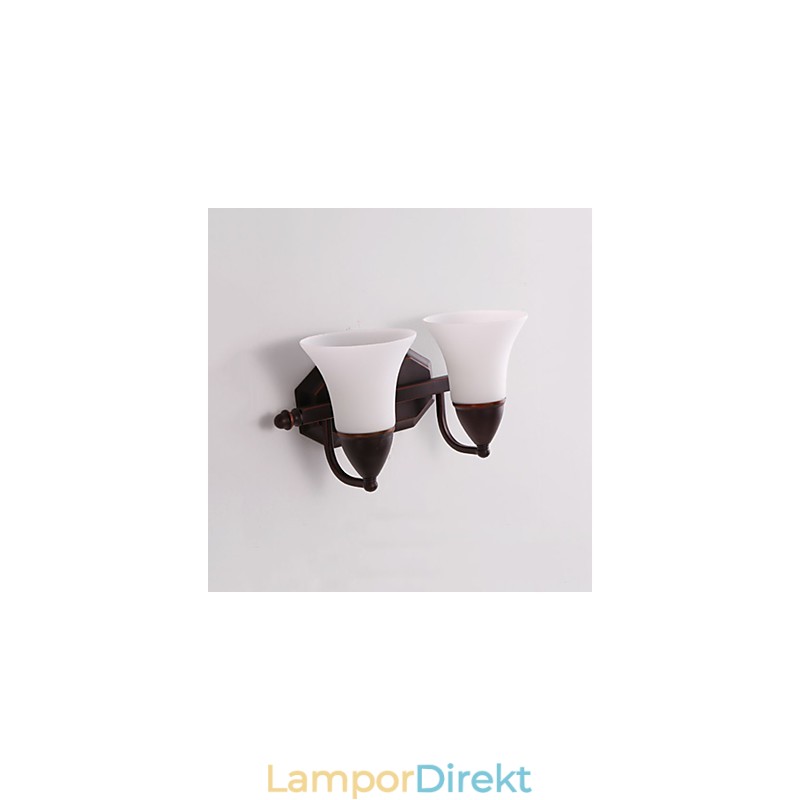Rustik Lodge Black Oxide Finish Funktion För Ögonskydd Ambient Light Wall Sconces Wall Light
