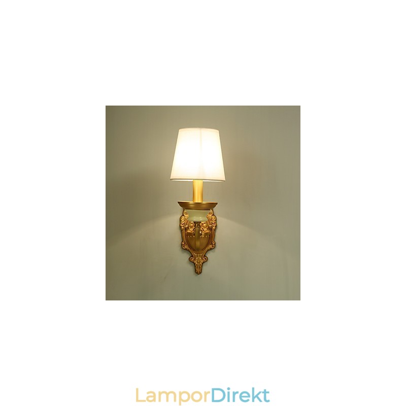 Enkel Country Traditionell Klassisk Mässing Funktion För Mini Style Uplight Vägglampor Vägglampor