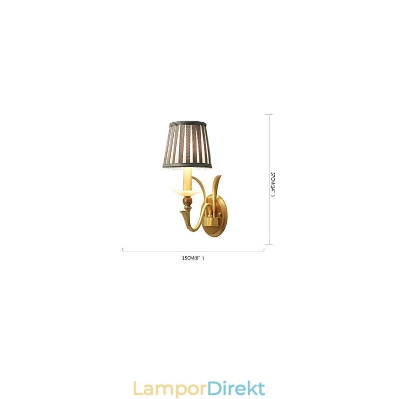 Enkel Country Traditionell Klassisk Mässing Funktion För Mini Style Uplight Vägglampor Vägglampor