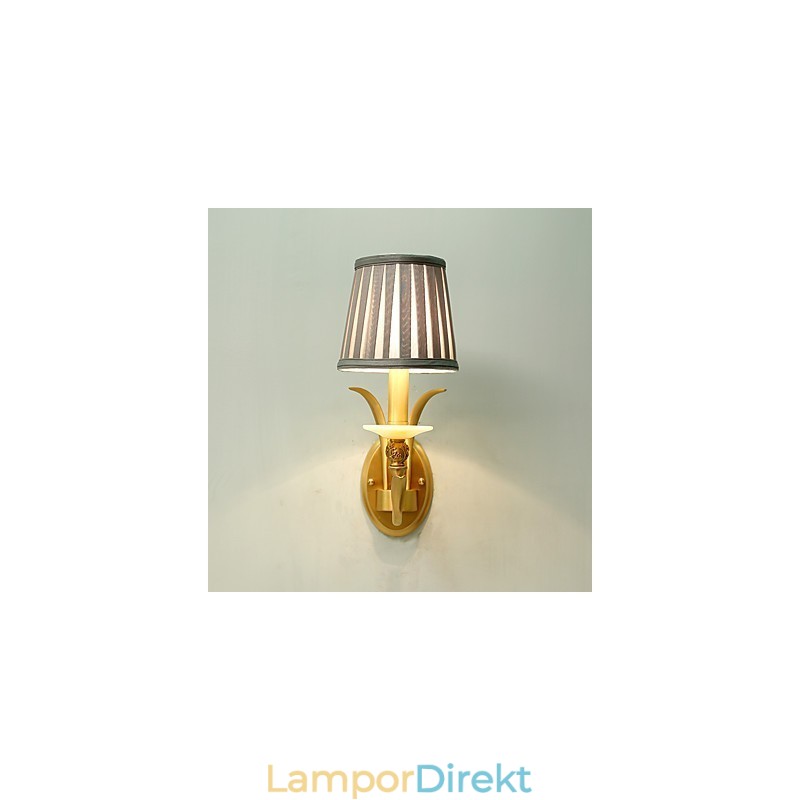 Enkel Country Traditionell Klassisk Mässing Funktion För Mini Style Uplight Vägglampor Vägglampor