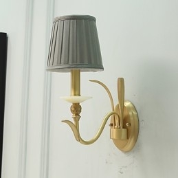 Enkel Country Traditionell Klassisk Mässing Funktion För Mini Style Uplight Vägglampor Vägglampor