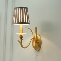 Enkel Country Traditionell Klassisk Mässing Funktion För Mini Style Uplight Vägglampor Vägglampor