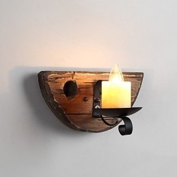 Rustik Lodge Målningsfunktion För Mini Style Uplight Vägglampor Vägglampa