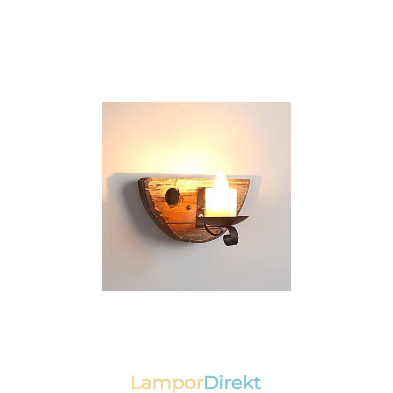 Rustik Lodge Målningsfunktion För Mini Style Uplight Vägglampor Vägglampa