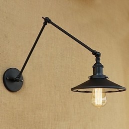Country Retro Målningsfunktion För Svängarm Ambient Ljus Svängarmsbelysning Vägglampa