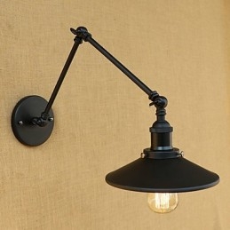 Country Retro Målningsfunktion För Svängarm Ambient Ljus Svängarmsbelysning Vägglampa