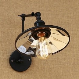 Country Retro Målningsfunktion För Svängarm Ambient Ljus Svängarmsbelysning Vägglampa