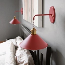 Enkel Industrihuvudlampa I Ministorlek Vägglampa Vintage Retro Village Metall Vägglampa Ljusarmatur Gångvägglampa