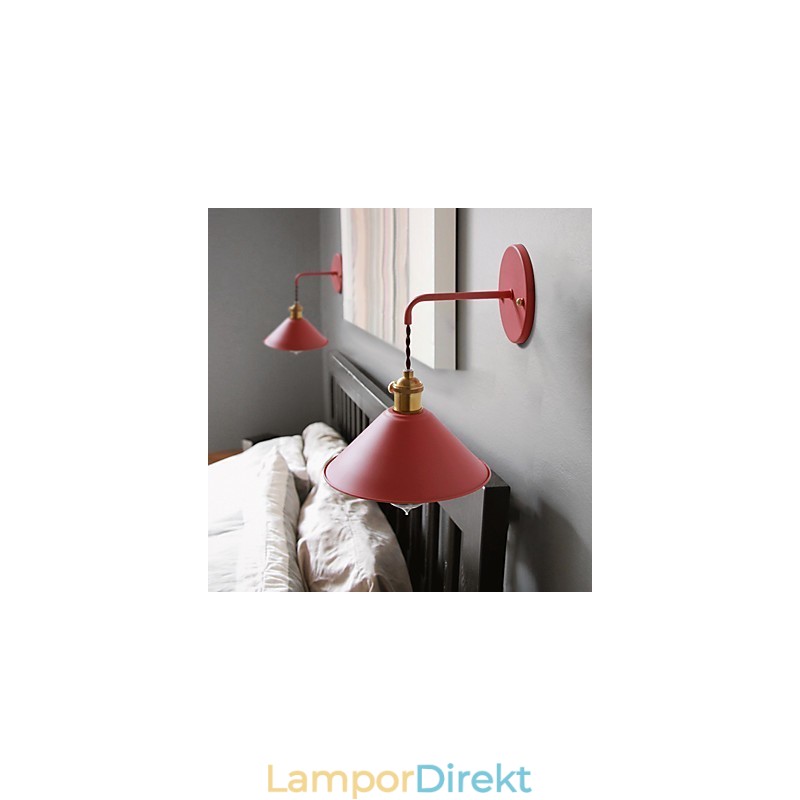 Enkel Industrihuvudlampa I Ministorlek Vägglampa Vintage Retro Village Metall Vägglampa Ljusarmatur Gångvägglampa