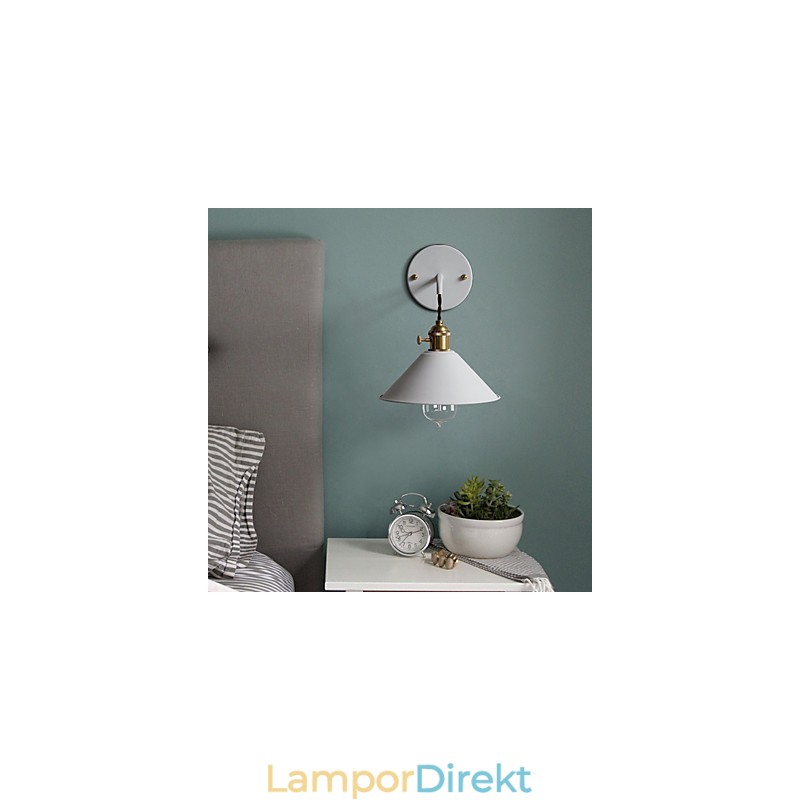 Enkel Industrihuvudlampa I Ministorlek Vägglampa Vintage Retro Village Metall Vägglampa Ljusarmatur Gångvägglampa