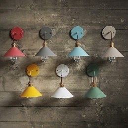 Enkel Industrihuvudlampa I Ministorlek Vägglampa Vintage Retro Village Metall Vägglampa Ljusarmatur Gångvägglampa