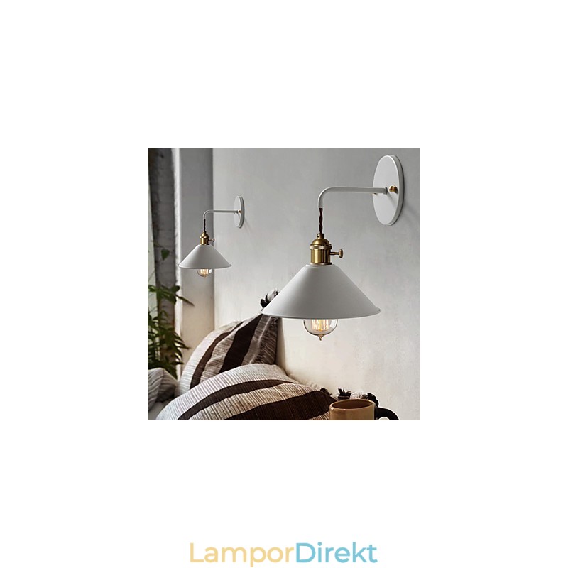 Enkel Industrihuvudlampa I Ministorlek Vägglampa Vintage Retro Village Metall Vägglampa Ljusarmatur Gångvägglampa