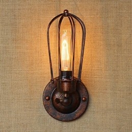 Enkel Vintage Country Retro Elektroplåtfunktion För Mini Style Ambient Light Wall Sconces
