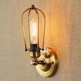 Enkel Vintage Country Retro Elektroplåtfunktion För Mini Style Ambient Light Wall Sconces