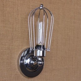 Enkel Vintage Country Retro Elektroplåtfunktion För Mini Style Ambient Light Wall Sconces