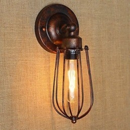 Enkel Vintage Country Retro Elektroplåtfunktion För Mini Style Ambient Light Wall Sconces